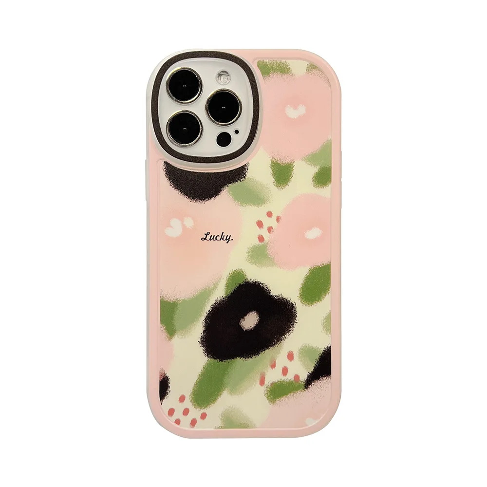 

Painted Graffiti Flower Literary Girl'S Phone Case For Iphone 13 12 Mini 14 11 Pro Max X Xr Xs Max 7 8 Plus Se 2020 Cover