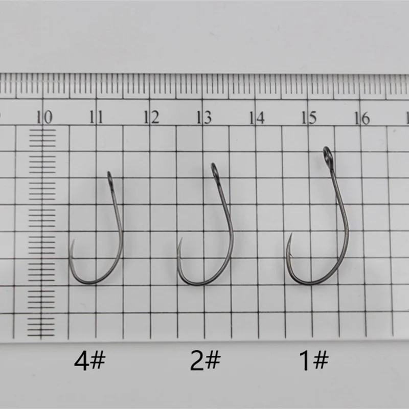 Высококачественный рыболовный крючок 50 шт./лот большой круглый с зазубриной