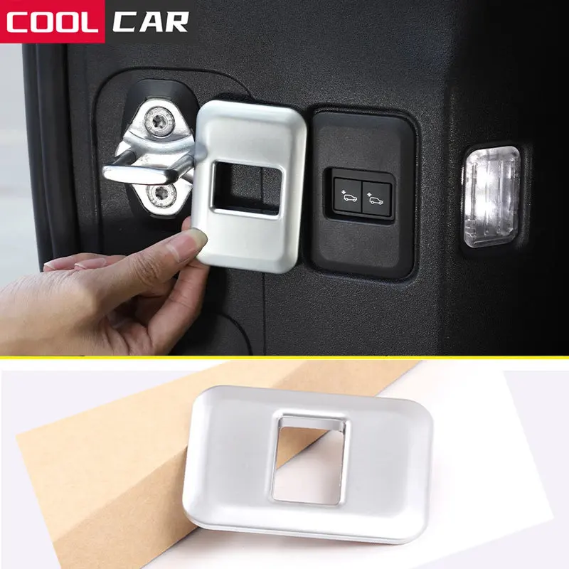 

ABS Chrome Car Tail Box Height Adjustment Button Decorative Sticker For Land Rover Defender 90 110 2020-2022 Car Accessories