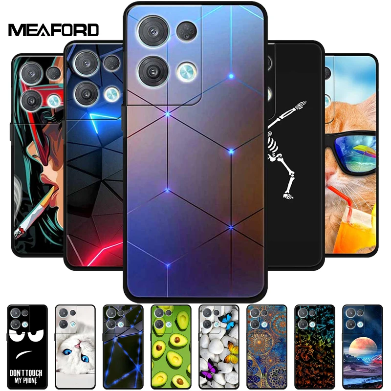 

For OPPO Reno 8 Pro 5G Case Fashion Soft Silicone TPU Back Cover For OPPO Reno8 Pro + Plus Phone Case Shockproof Protect Couqe