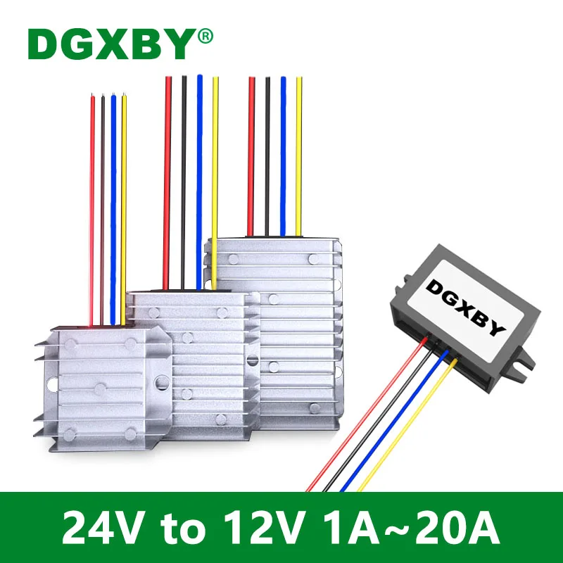 

Isolated power supply 24V to 12V 1A 3A 5A 10A 15A 20A buck 15-36V to 12V vehicle power module DC-DC converter