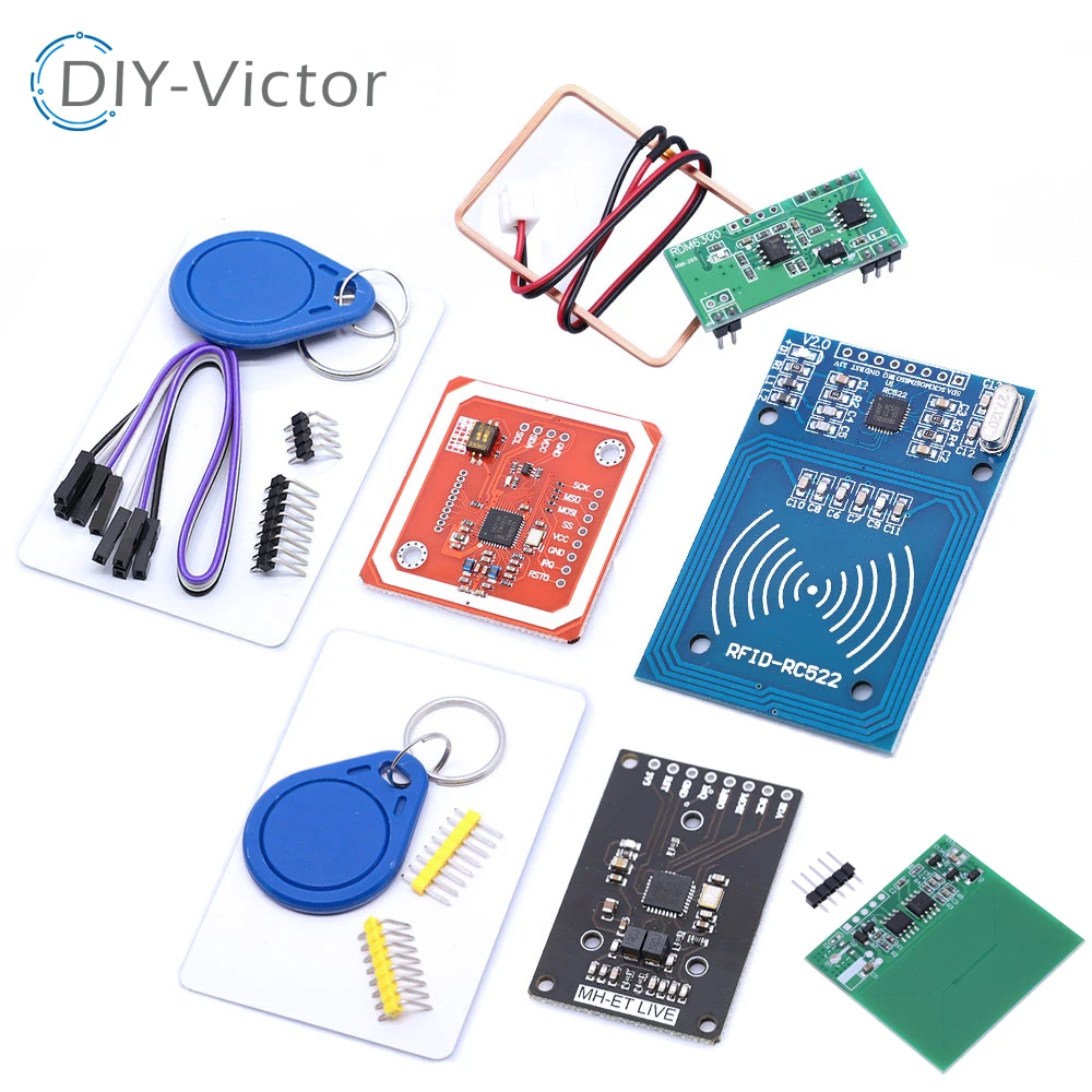 Фото Модуль RFID PN532 RC522 MFRC-522 RDM6300 комплекты NFC S50 13,56 МГц 125 кГц 6 см с бирками SPI запись и чтение для arduino uno 2560 №1