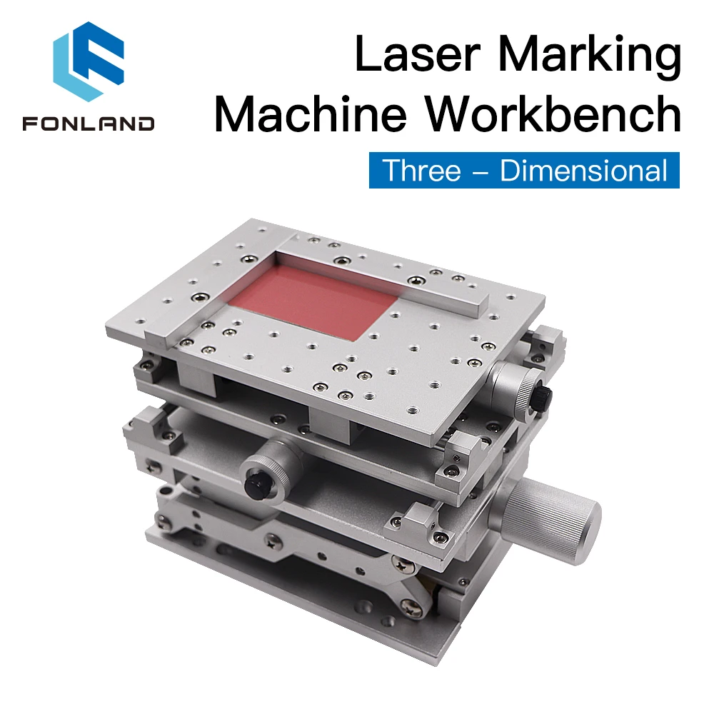 FONLAND 3D Laser Marking Machine Workbench XYZ Axis 210x150x150mm Height 150-275mm for Fiber Laser Machine Machine enlarge