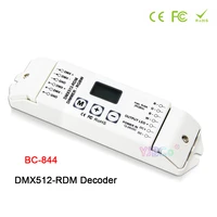 new bc 844 dim ct rgb rgbw led strip controller 4 channels switch dimmer 12v 24v lights tape dmx512 rdm decoder oled screen