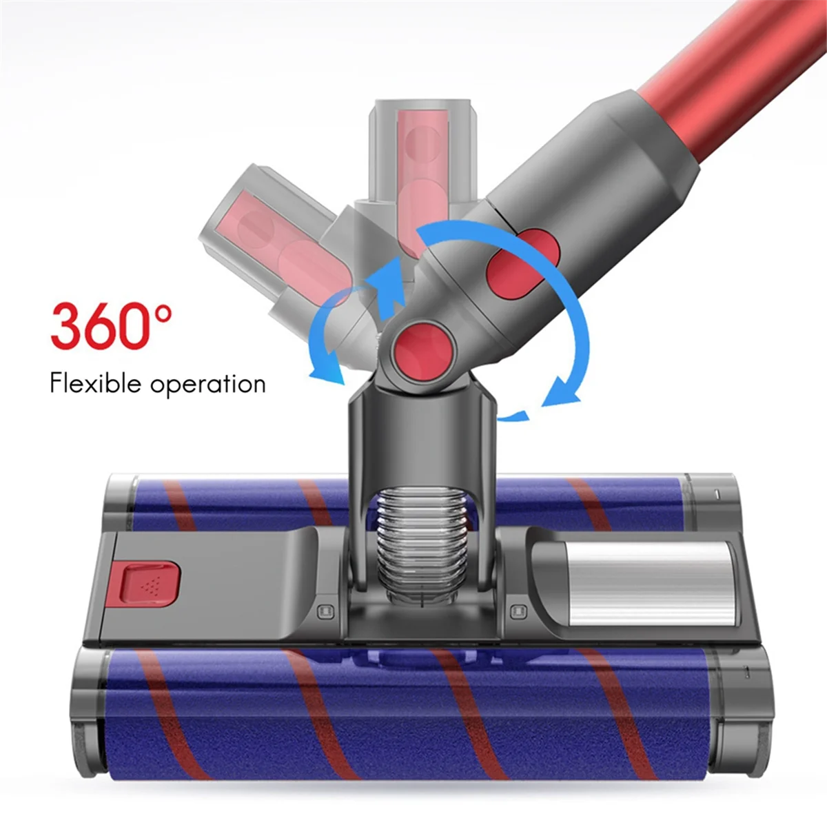 Электрическая насадка для мытья полов Dyson V15 V8 V7 V10 V11 насадки пылесоса двухрядная