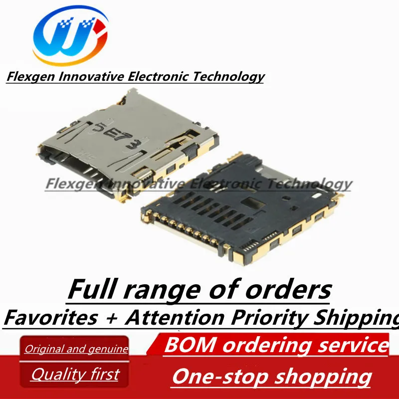 (10 шт.) Φ microSD внешняя припаянная карта памяти DM3AT-SF-PEJM5 TF слот для карты 10 P двойные