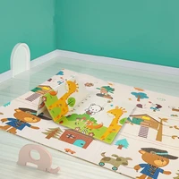 200x180cm baby crawling mat double sided printing childrens thickening play mat waterproof and anti fouling foldable mat