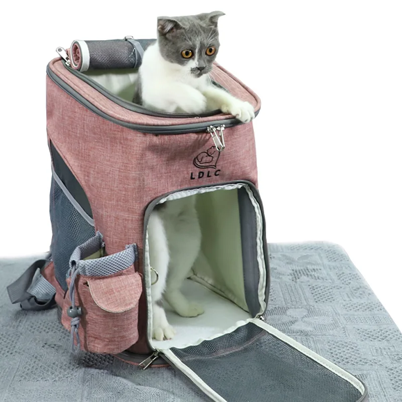 

Pet Carrier Backpack for Small Dogs Cats Ventilated Design Dog Carrier Backpack Foldable Cat Bag for Travel Outdoor Use