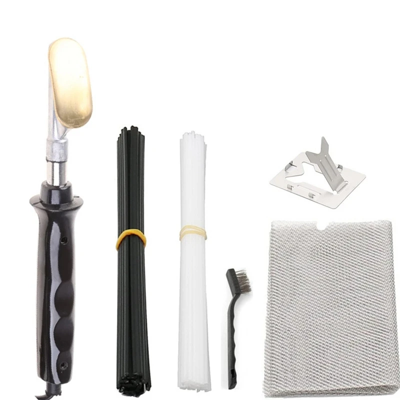 Ремонт автомобильного бампера электрический паяльник термостеплер инструмент