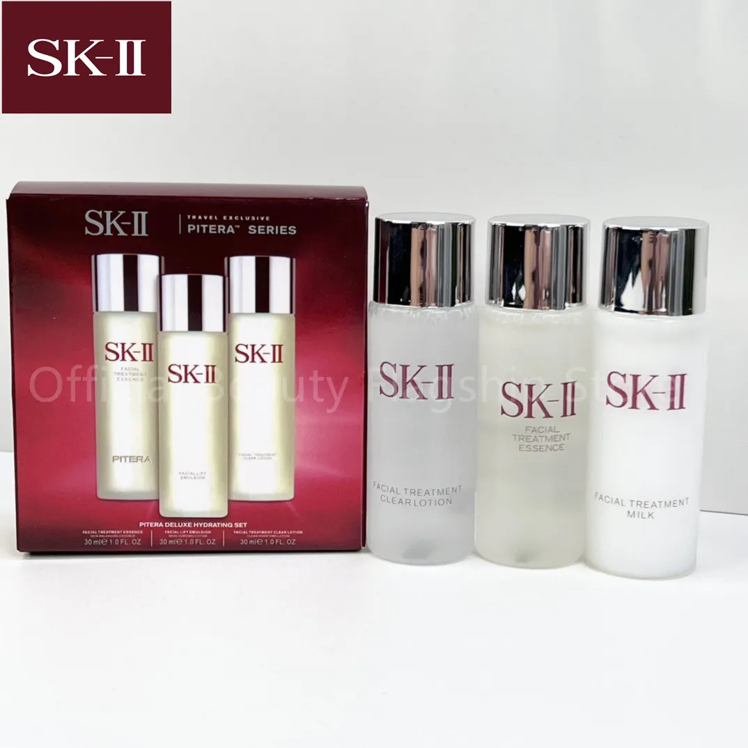 

Original Sk-II FACIAL TREATMENT Sample Water Lotion 3-piece set Fairy water 30ml Qingying dew 30ml milk 30ml moisturizing SK2