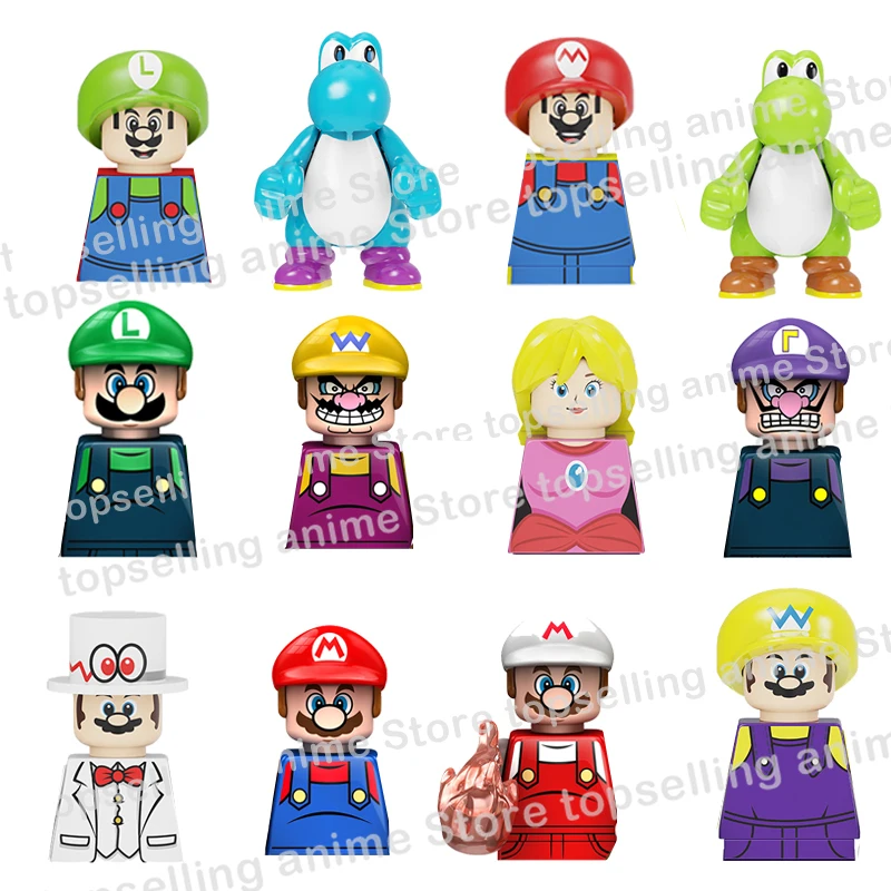 

KDL 805 CY8001 Super Mario Bros Blocks Luigi mini Action toy Figure Building Blocks Toys Bricks Assemble Toys Gifts for children