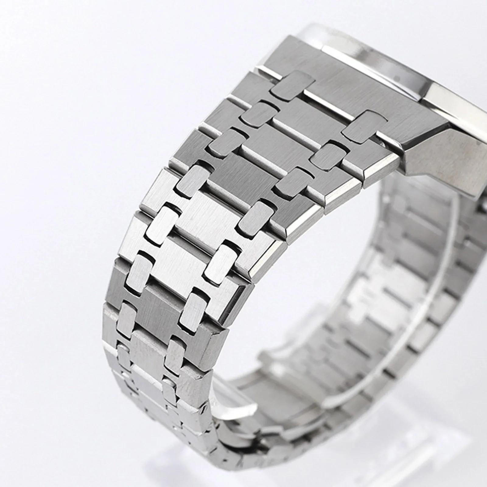 Luxury GA2100 Strap for CASIO GA-2100/2110 Mod kit Watch Case WatchBand Casioak OAK Stainless Steel Metal Bezel Band Replacement