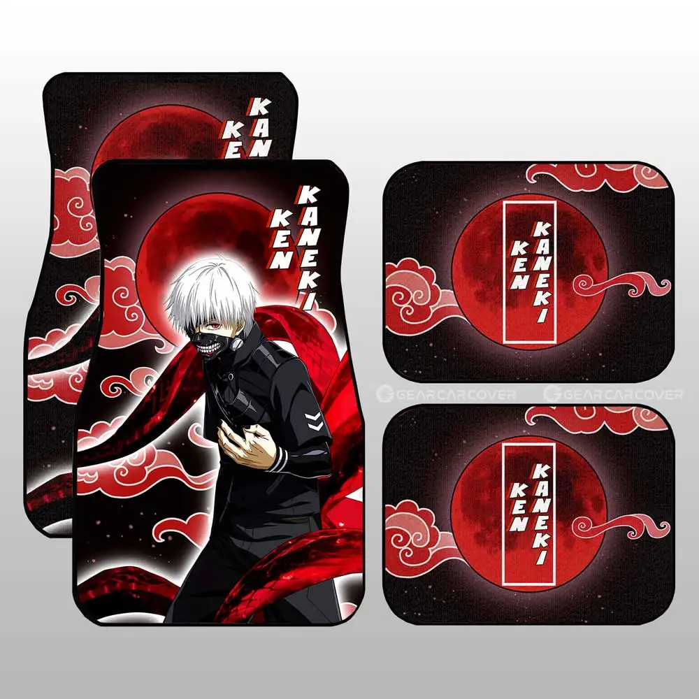 

Ken Kaneki Car Floor Mats Custom Gifts Tokyo Ghoul Anime For Fans Universal Fit Auto Floor Mat Set of 4, Fit Most Vehicle