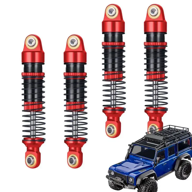 Spring Shock Absorbers 4pcs Heavy Duty Oil Filled Shocks 59mm Upgrade Oil Damper Replacement Part Slash Shock Absorber For 1/18