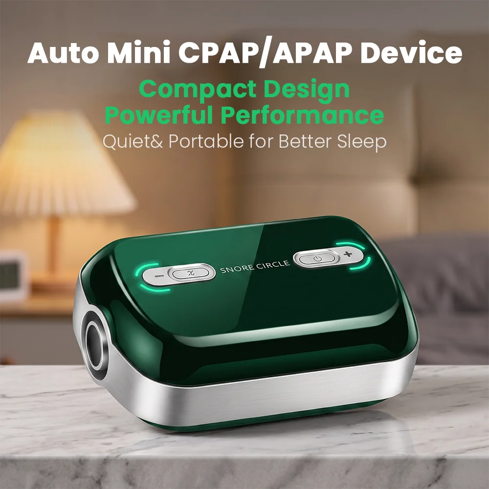 Фото Миниатюрный портативный аппарат CPAP против храпа и апноэ во сне с маской для путешествий. №1
