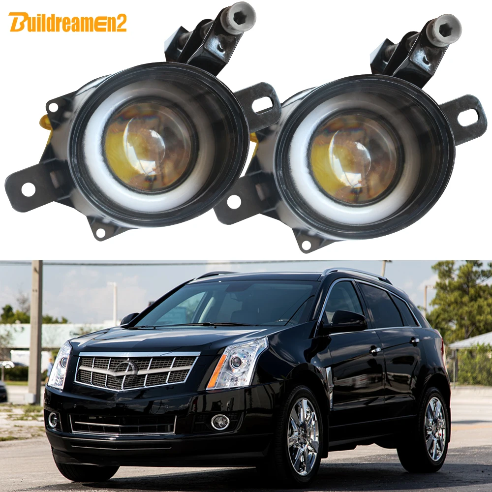 

2 шт., 30 Вт, противотуманные фары «ангельские глазки», DRL H10, автомобильные COB светодиодные противотуманные фары дневного света для Cadillac SRX 2010 2011 2012 2013 2014 2015