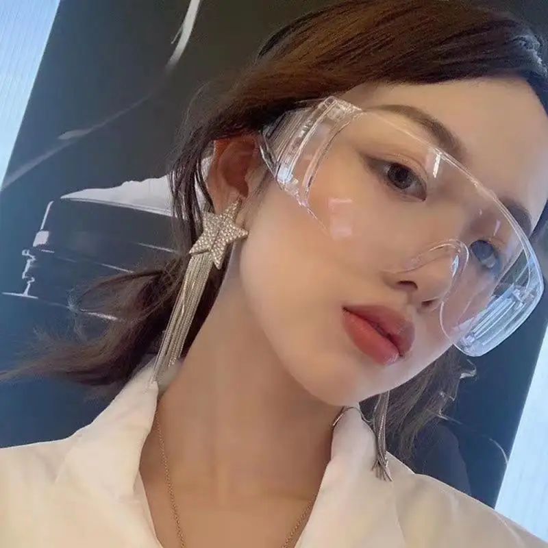

1/2PCS PC Safety Glasses Transparent Dust-Proof Protection Goggle Working Glasses Eyewear Splash Protective Anti-wind Glass