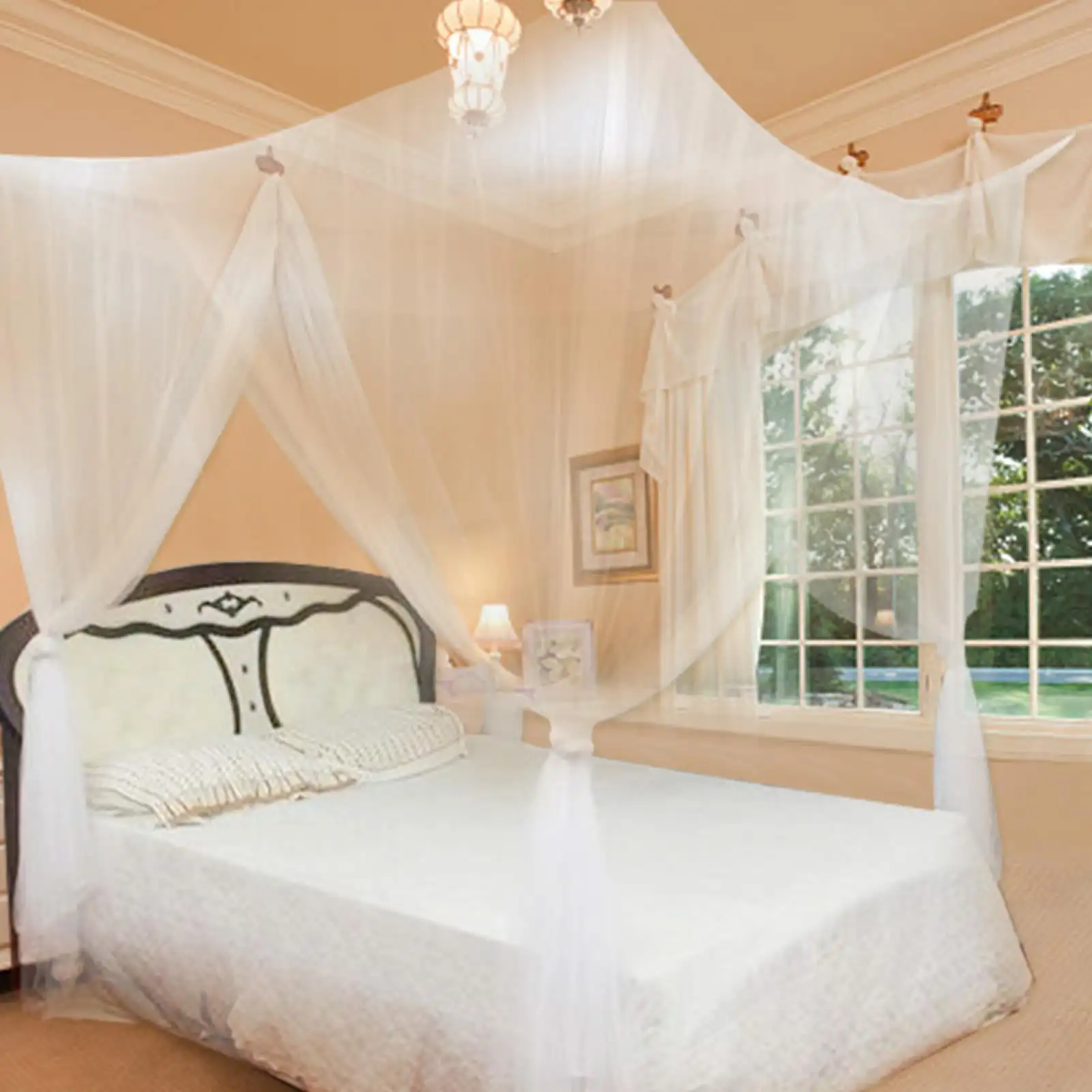 

4 Corner Post Bed Mosquito Net Full Queen Size Bedding, Mosquito Net