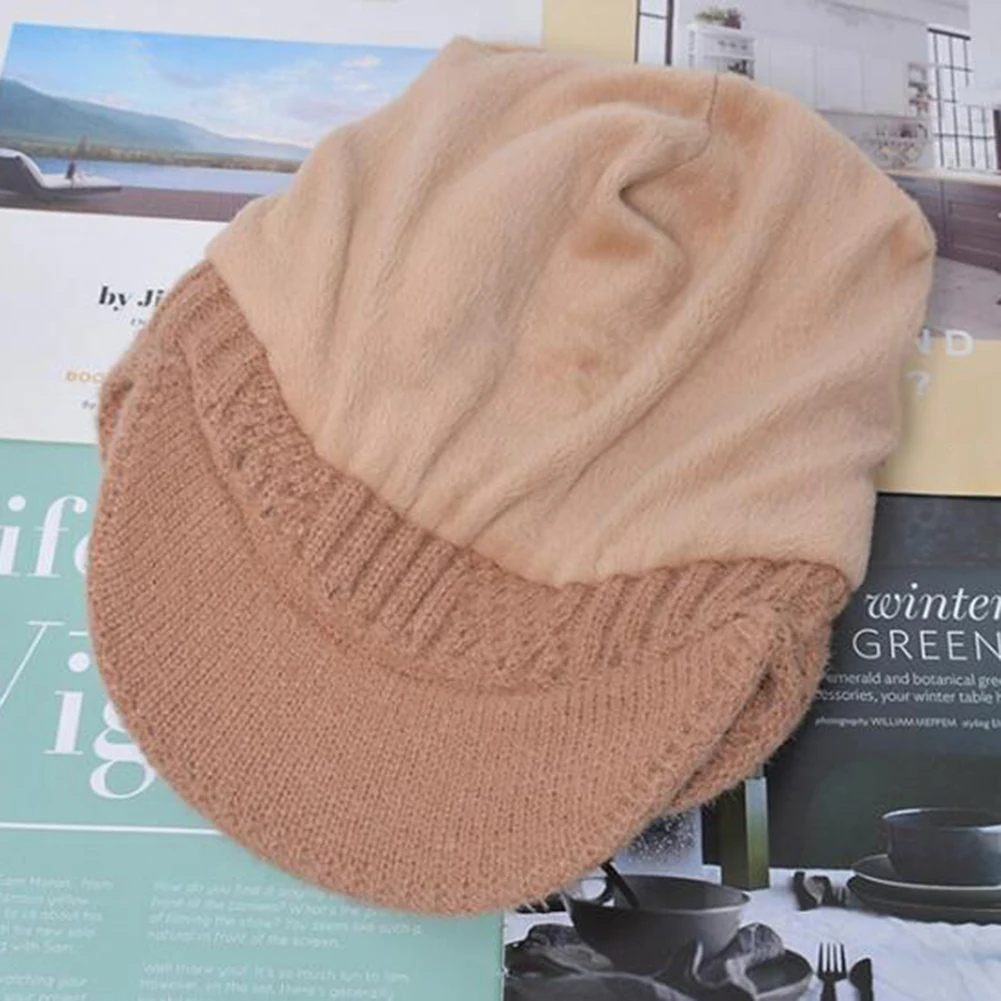 

Трикотажный капюшон с защитой ушей и козырьком, ветрозащитные теплые шапки с защитой от холода для пеших прогулок и активного отдыха