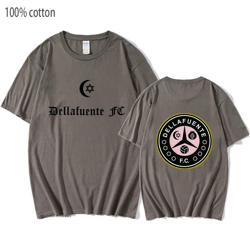 Футболки Dellafuente мужские футболки с принтом в стиле хип-хоп гранж корейская