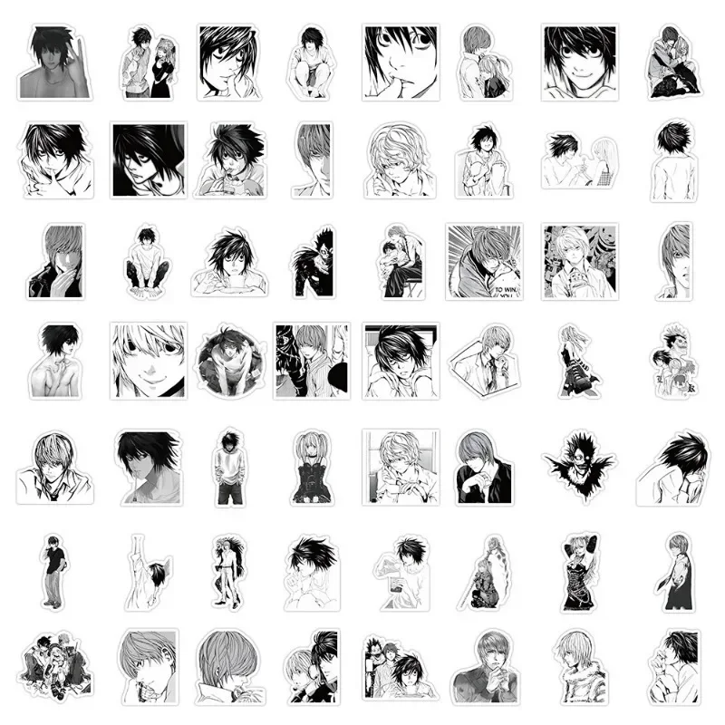 10/30/60 шт. черно-белые наклейки аниме персонаж дзюдзюцу кайсен Джоджо Бунго