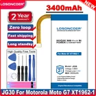 LOSONCOER 3400mAh JG30 Аккумулятор для Motorola Moto J G7 XT1962-1