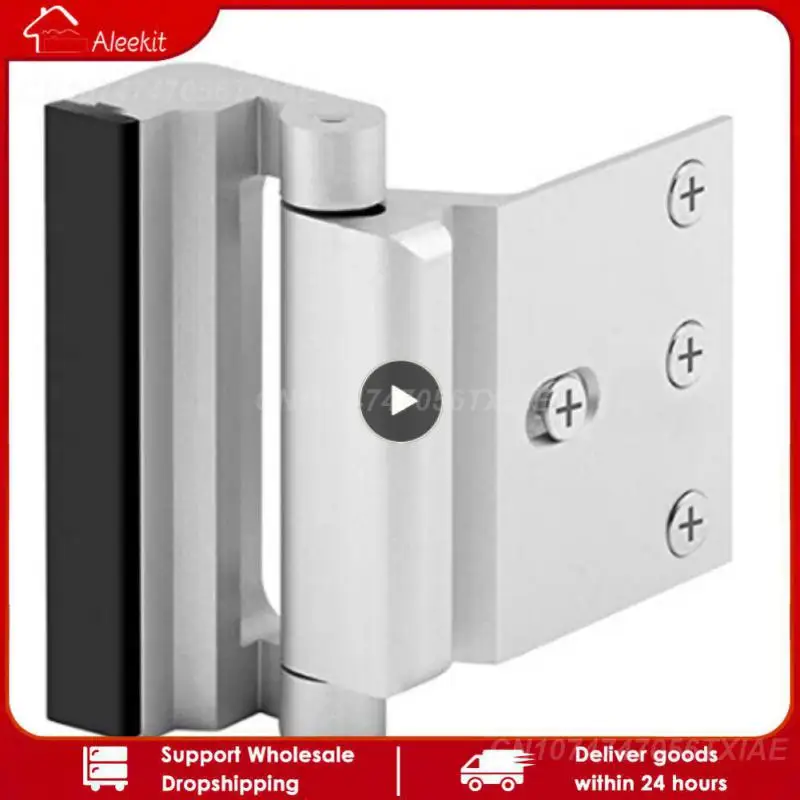 

Алюминиевый защитный замок для домашней безопасности, яркий инструмент для защиты от двери, серебристый/белый цвет