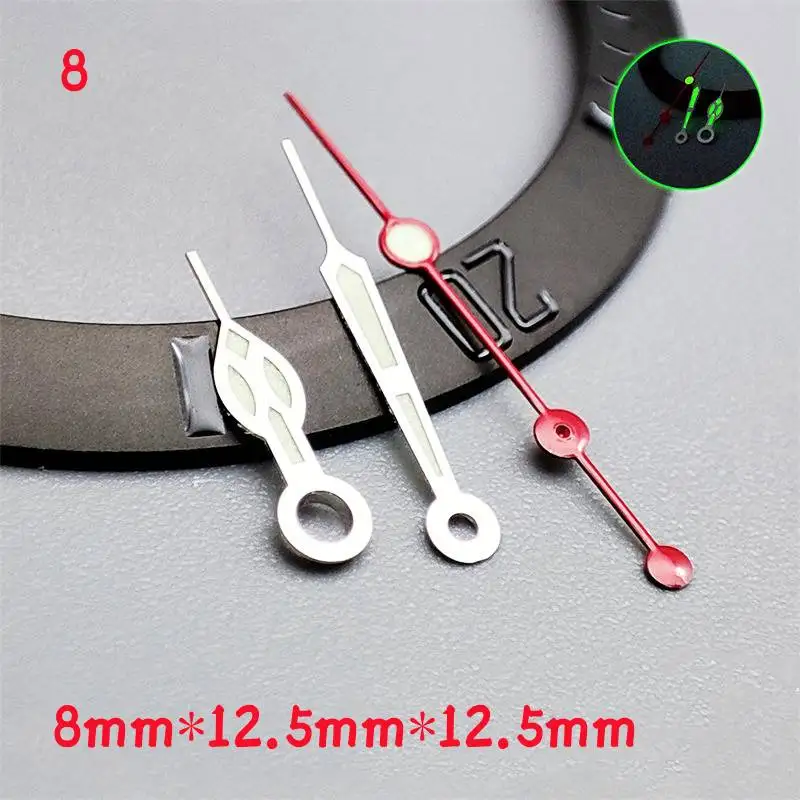 Mod Watch Parts Blue Green Luminous Red Gold Watch Hands Pointer Fits for OMG SKX NH35 NH36 NH38 4R 7S Movement