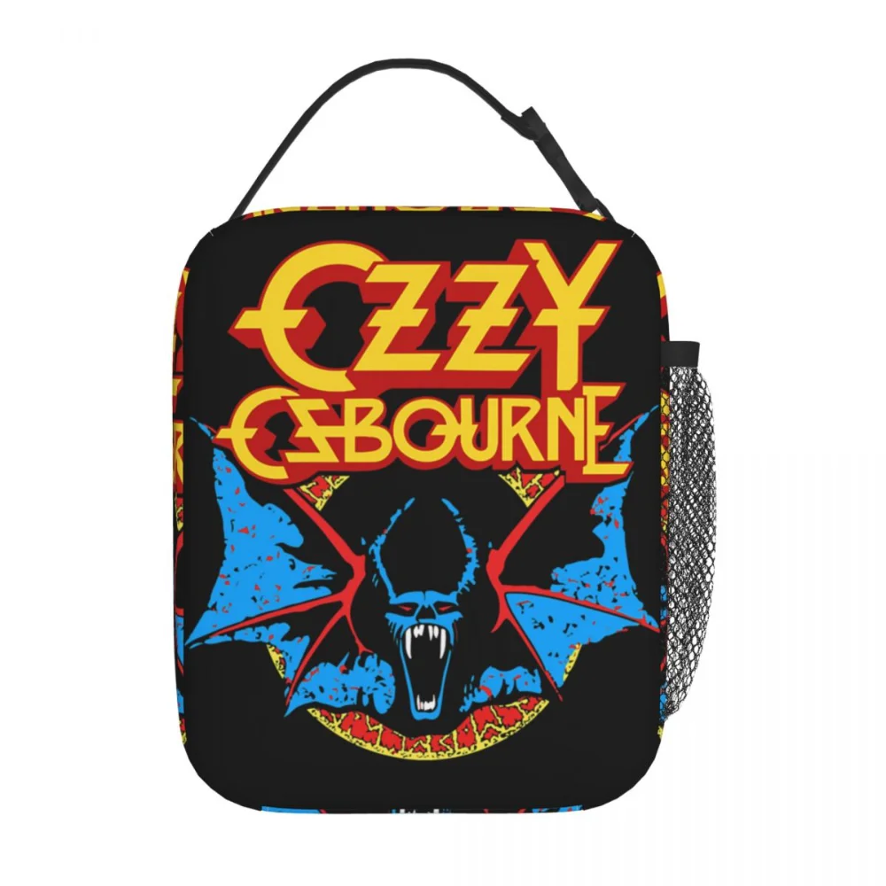 

Ozzy Osbourne Rock Bat Prince Of Darkness Thermal Insulated Lunch Bags School Reusable Box for Lunch Cooler Thermal Lunch Box