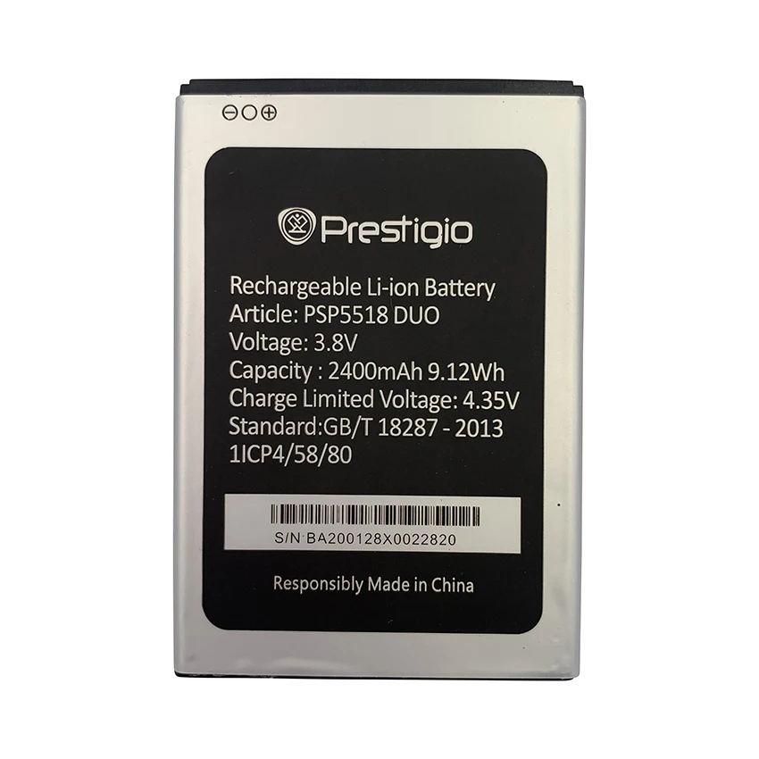 

100% Original 2850mAh Battery For Prestigio MUZE X5 X5LTE LTE PSP5518 DUO Replacement Phone Batteries Bateria