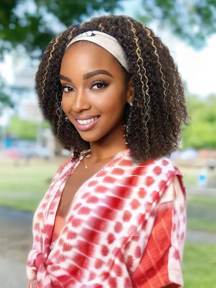 Искусственные кудрявые волосы с эффектом омбре натуральные бразильские для