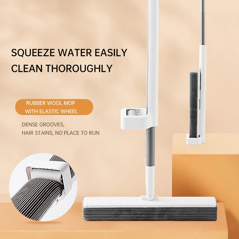

2022 New Cotton mop 360 squeezing water comes with cleaning function Hand-free standing cleaning mop with no dead ends