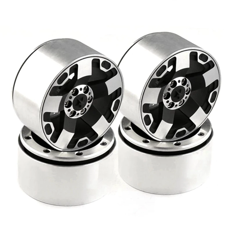 4 шт. металлические 2 2-дюймовые колесные диски с бисером для 1/10 RC гусеничного