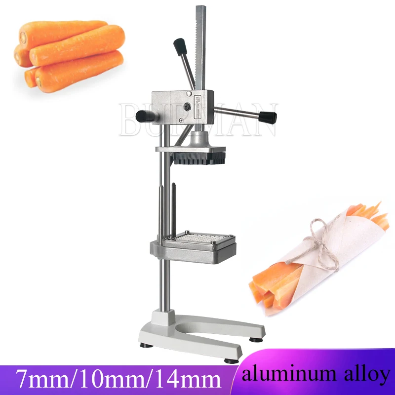 

Vertical Manual French Fries Cutter Potatoes Cucumber Vegetable Taro Cutting Machine