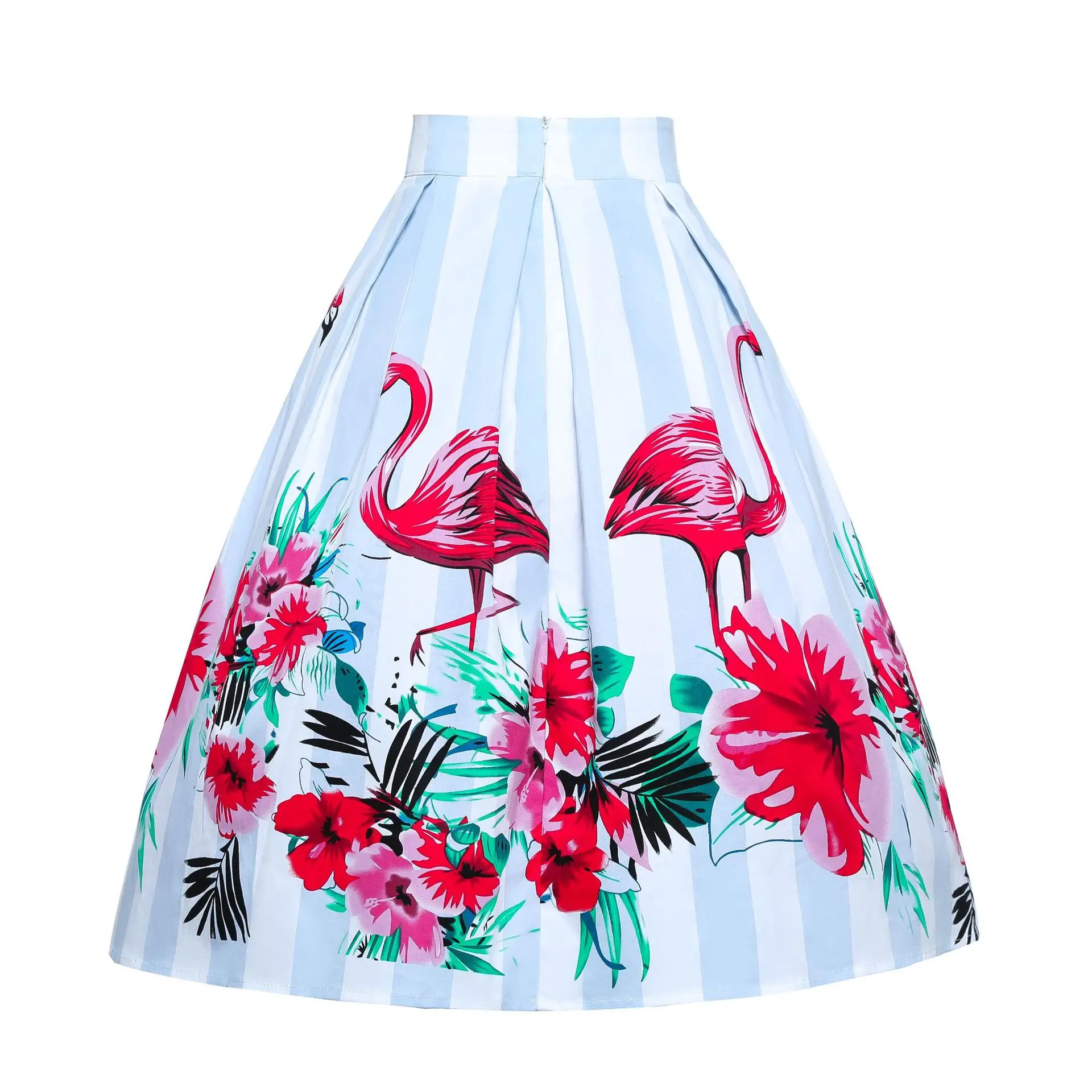 2021 в винтажном стиле Сезон лето Повседневная юбка размера плюс с цветочным