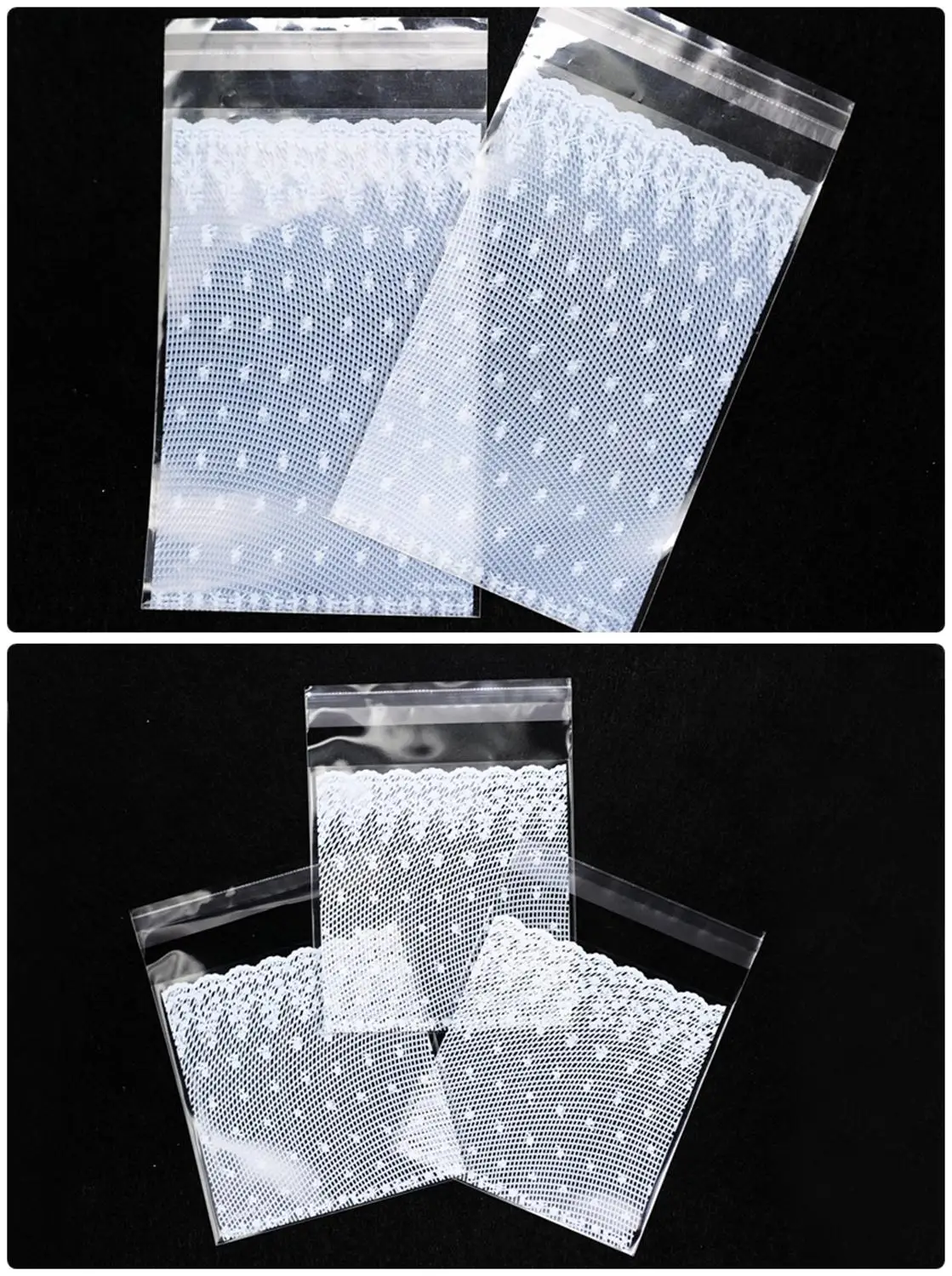 Белое кружево самоклеящееся печать хлеб пластиковый подарок конфеты печенье DIY