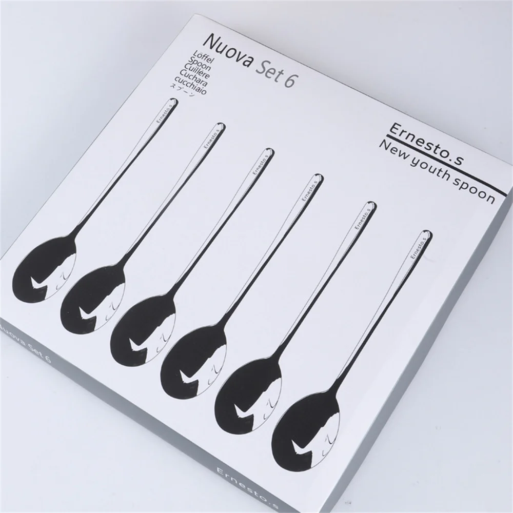 

Premium Quality Spoon Set Thicken Stainless Steel Spoon Set Combination Tenacity Tablespoon Kitchen Bar Utensils Anti-rust Ladle
