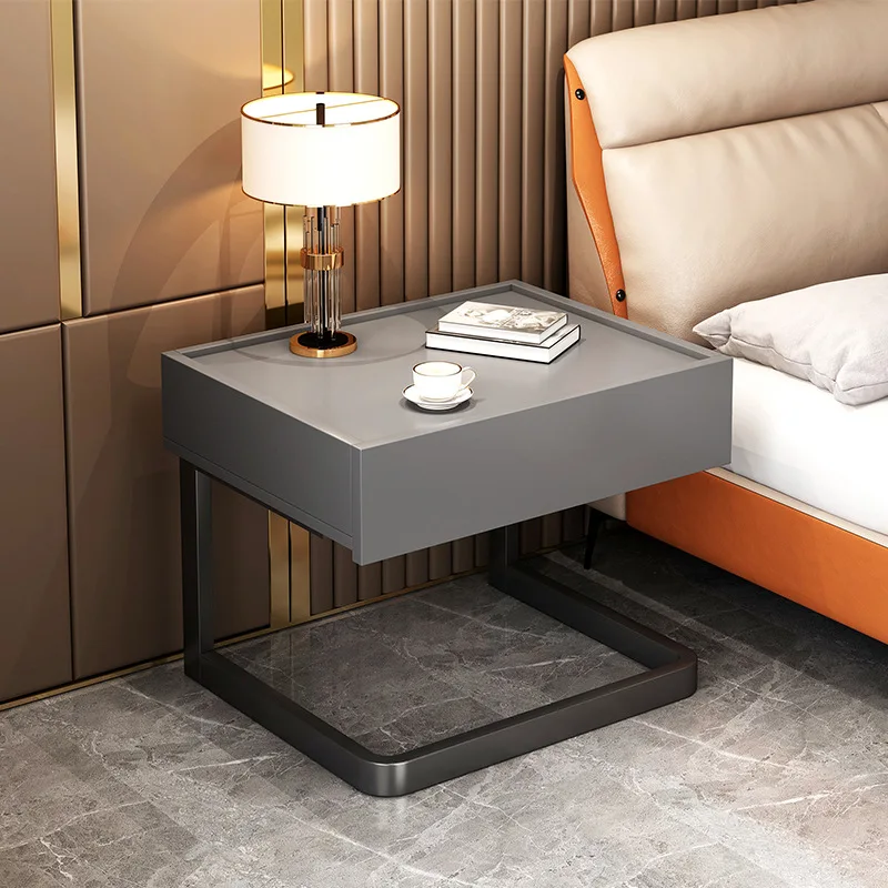 

Modern Light Luxury High Quality Bedroom Bedside Drawer Cabinet Home Italianism Bedside Shelf Nightstand Storage Night Table