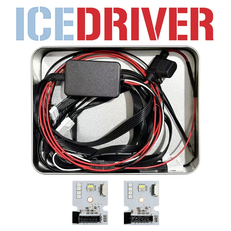Icedriver для Audi Q3 DRL RGBW многоцветные светодиодные платы RGB дневные ходовые огни