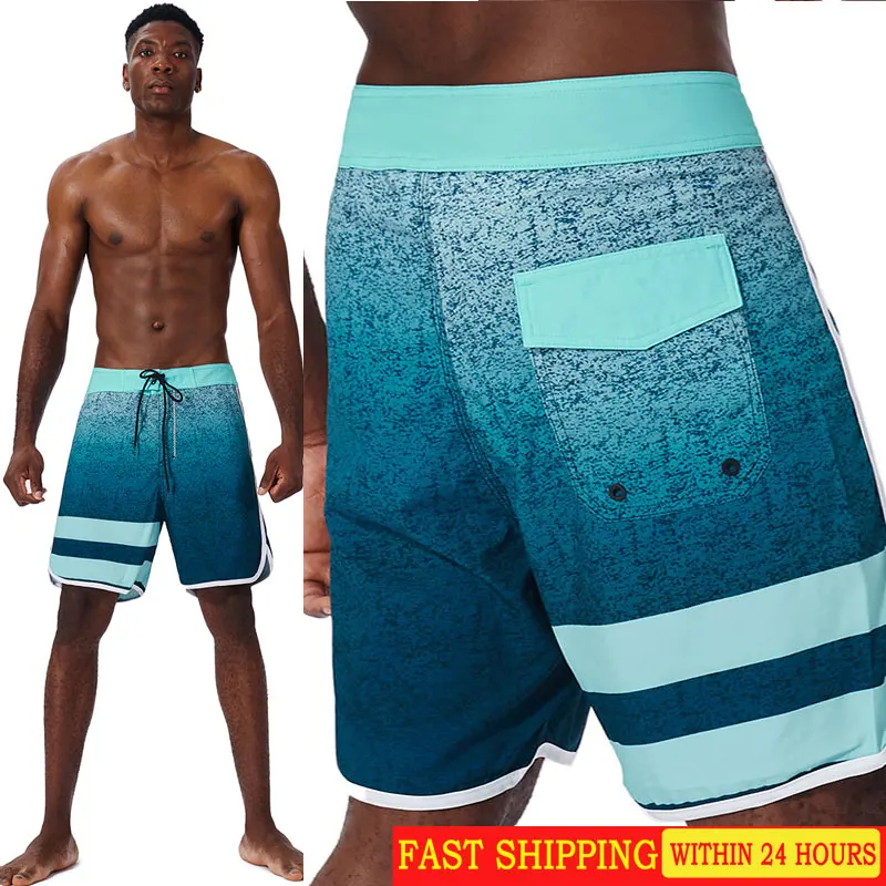 

New Men‘s Classic Brand 4-Way Elasticity Quick-dry BoardShorts Bermuda Shorts Waterproof Beach Pants Surf swimming shorts men