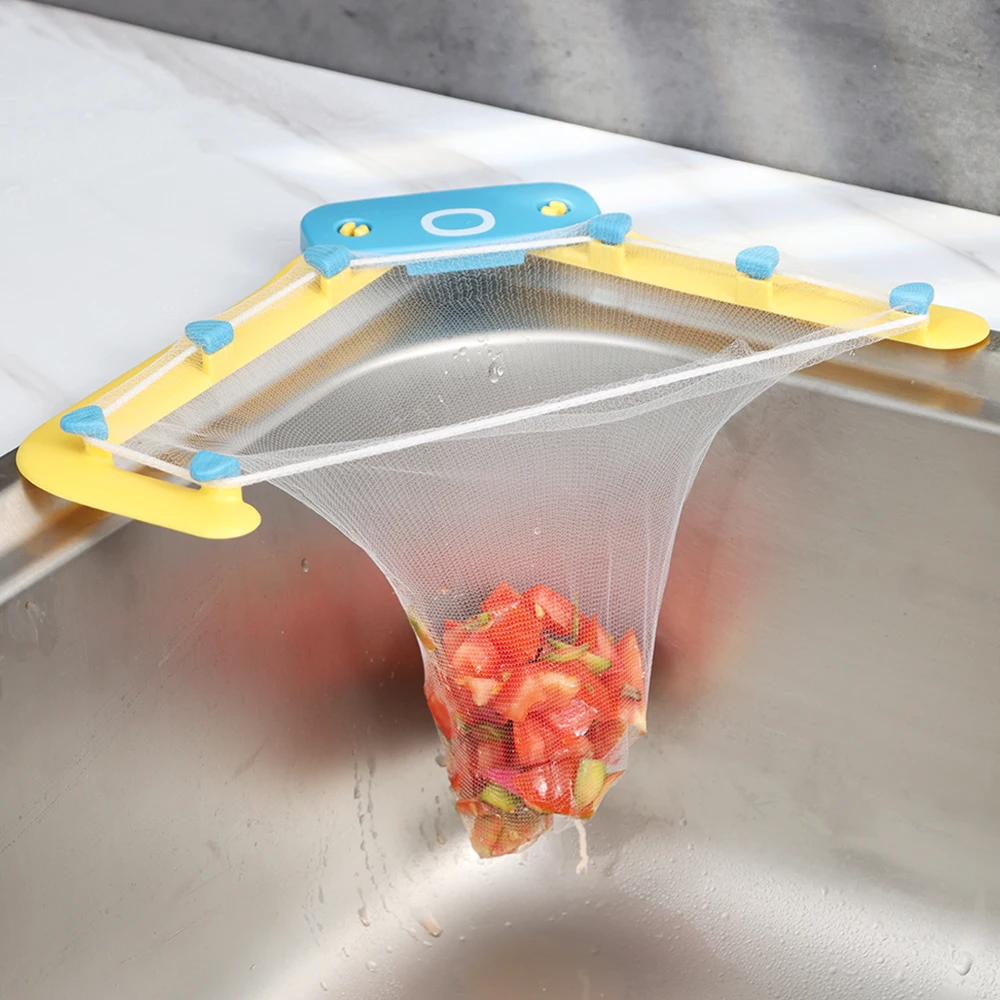

Kitchen Sink Filter Bag Useful Drainage Accessories Octopus Drain Basket Filters Soup Strainer Mesh Garbage Rack Drainer Gadgets