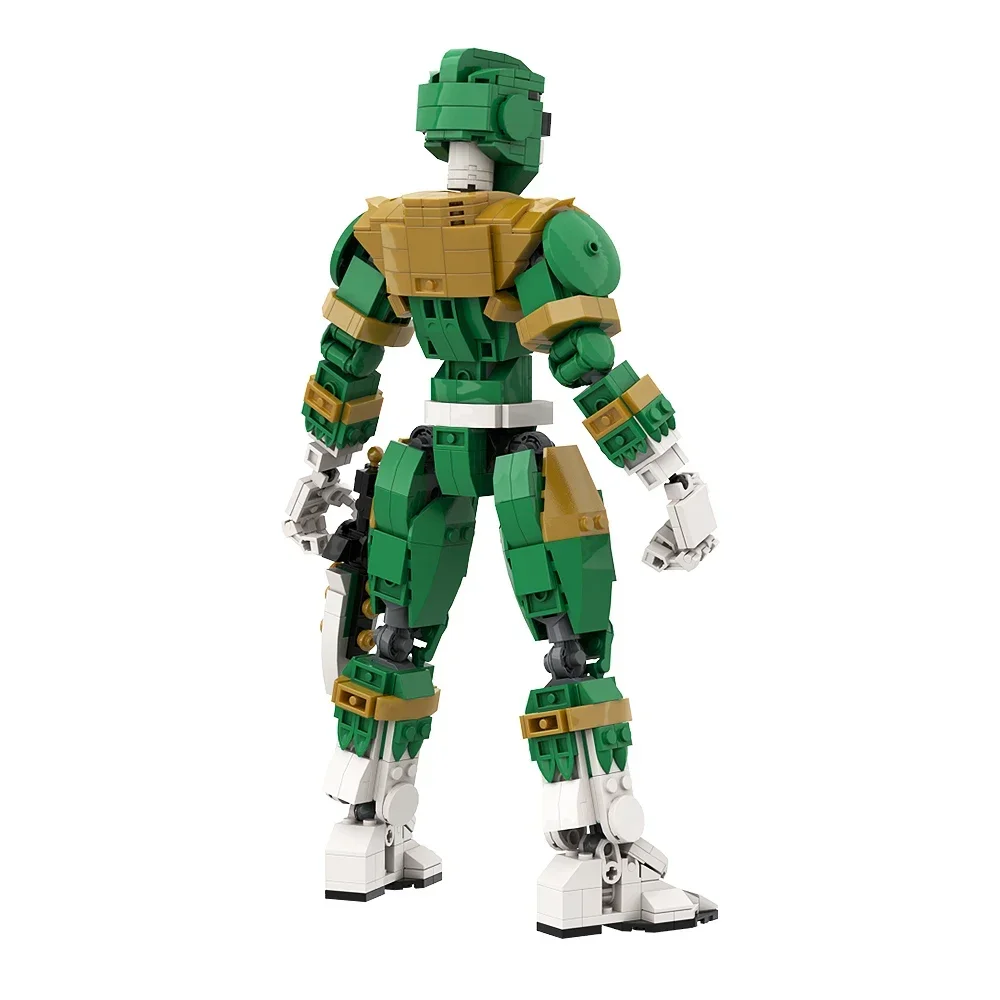 Серия фильмов Green Power Rangersed Строительный блок MOC Экзоскелет Меха Рейнджер Робот