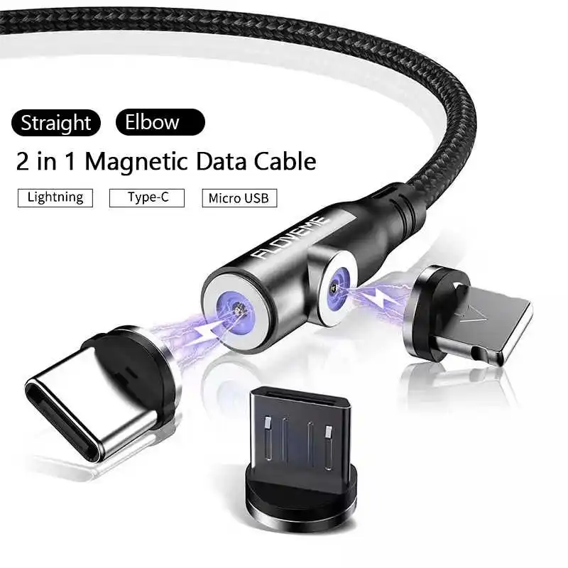 

Donmeioy Magnetic USB Cable Fast Charging Cable USB Type C Cable For Mobile Phone Micro USB Lightning Magnetic Charger