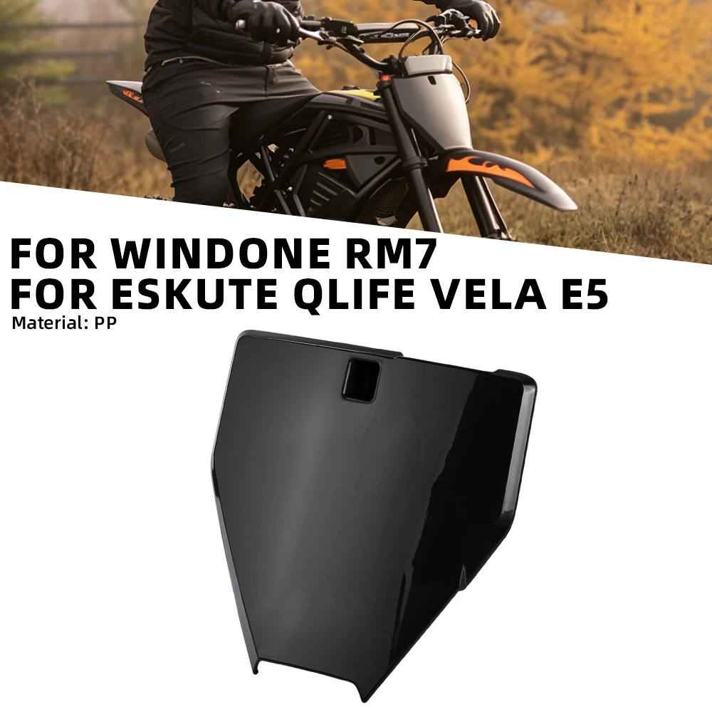 Фото Передняя номерная табличка (ПП) для электромотоциклов Windone RM7, ESKUTE Qlife, Vela E5, запчасти для электровелосипедов и мотоциклов JFG №1