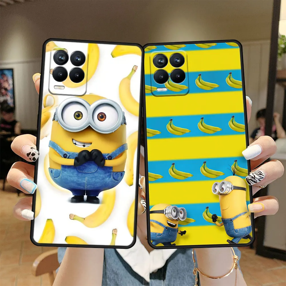 

Cell Despicable Me Minions Banana Case Funda for Realme 6 C3i 7 9 C21 C15 C11 8 Pro C21Y C3 Plus GT Neo Neo3 Neo2 Coque Black