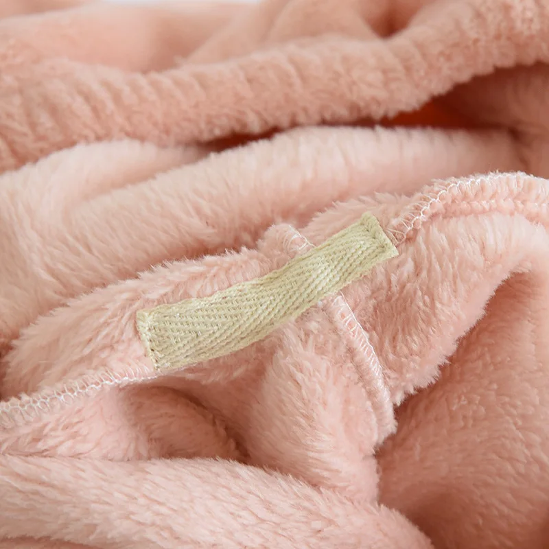 Autumn and winter new women's coral fleece pajamas long-sleeved trousers two-piece flannel women's plus size warm homewear suit