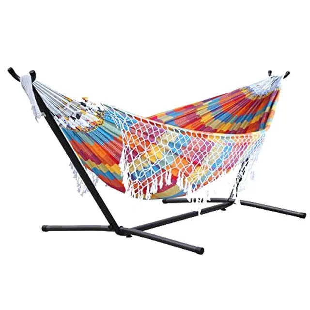 

Fast Delivery Customized Pattern Printing Hammock Light Weight Double Portable Camping Hammock Accessories Steel Outdoor Fabric