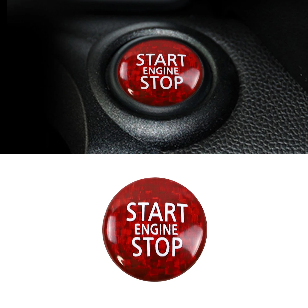

Carbon Fiber Engine Start Stop Button Sticker for Mini Cooper R55 R56 R57 R58 R59 R60 R61 Interior Trim cover car accessories