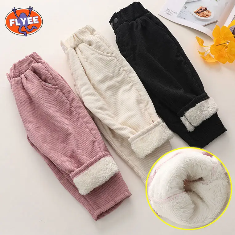 Trousers Child Baby Kids Unisex Sports Pants Straight Long Pants Kids Clothes Corduroy Kids Long Pant Casual Trousers Breathable