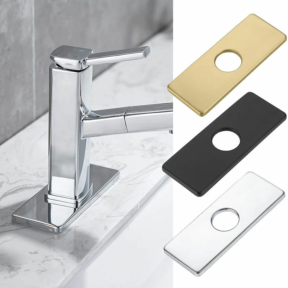 

Faucet Accessories Cover Plate 1 Pcs 304 Stainless Steel Anti-corrosion Scratch Resistant Practical Useful High Quality
